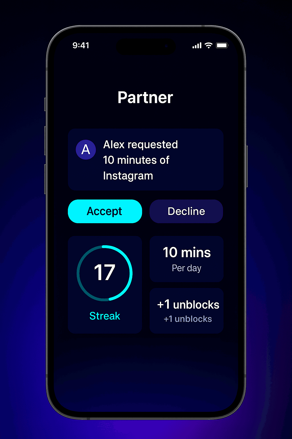 3-day no-scroll streak